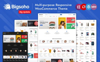 Bigsoho - Tema responsivo WooCommerce premium multiuso