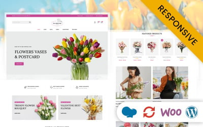 Flowsum - Цветочный магазин WooCommerce Адаптивная тема