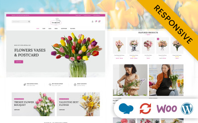 Flowsum - Tema reattivo WooCommerce del negozio di fiori
