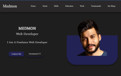 Medmon - Креативный HTML5-шаблон портфолио