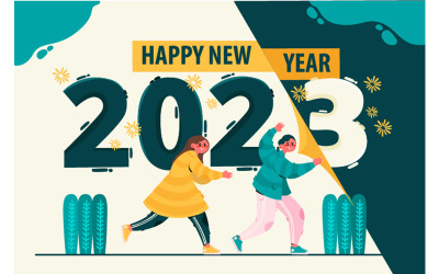 Ändern der Hintergrundillustration des neuen Jahres