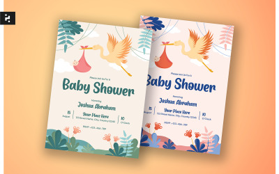 Baby-Dusche-Einladung tropisches Thema
