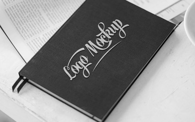 Close Up on Luxury Book Cover Mockup Graphic by Graphicswizard
