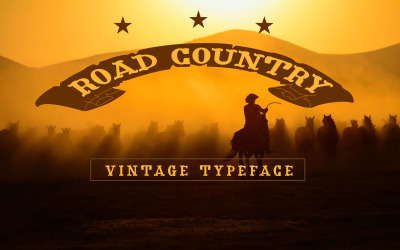 Road Country - Vintage Schriftart