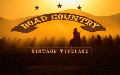 Road Country - винтажный шрифт