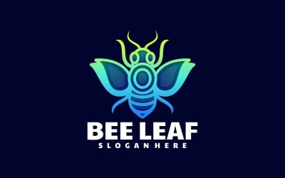 Bee Line Art Gradient Logo