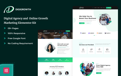 Digigrowth - Agenzia digitale e kit Elementor per marketing di crescita online