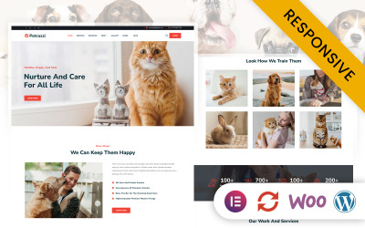 Petrazzi - Pet Care Service Elementor Tema WordPress