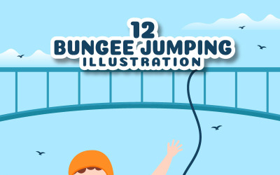 12 Bungee Jumping Illustration