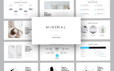 Cleana Minimal Business Modello per Presentazioni Google
