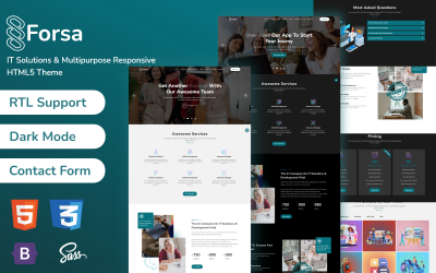 Forsa | IT Solutions &amp;amp; Multi-Purpose Responsive HTML5 landing page Template