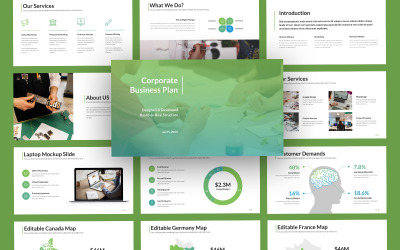 Modèle de diapositives Google Corpora Corporate Business
