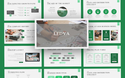 Modelo de Apresentação de Apresentação de Negócios Ledva