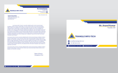 Business Letterhead and Business Card Template