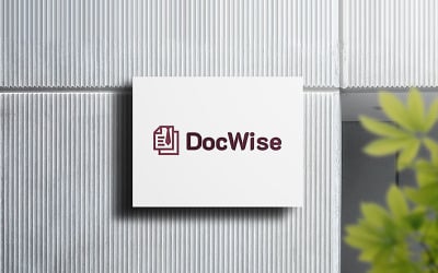 Disegno del modello di logo DocWise