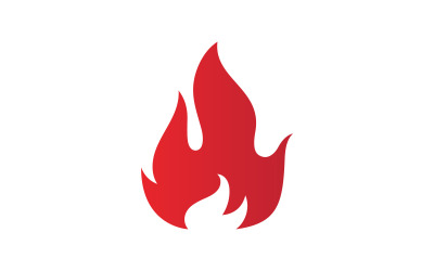 Feuerflammen-Vektorillustrationsdesign V2