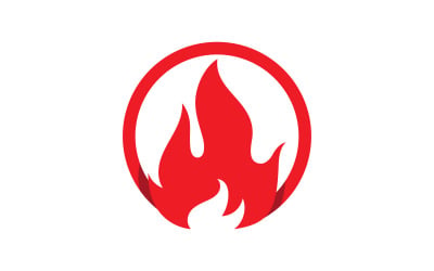 Fire flame vector illustration design V10