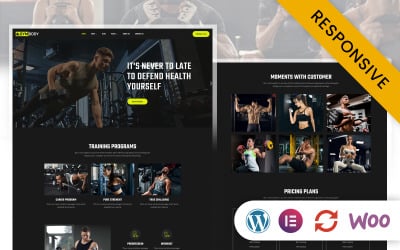 GYMBody - Gym och Fitness Elementor WordPress-tema