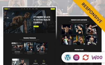 GYMBody - Spor Salonu ve Fitness Elementor WordPress Teması