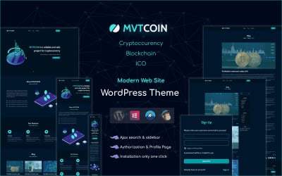 MVTCoin - Criptomoneda - Tema de Bitcoin para WordPress