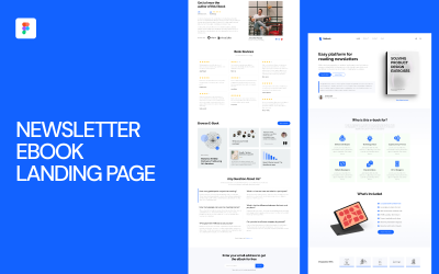 Newsletter Ebook Landing Page