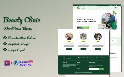 Тема WordPress Greta Green Lawn & Landscaping