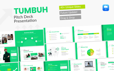 Modèle de présentation de la plate-forme de présentation Tumbuh