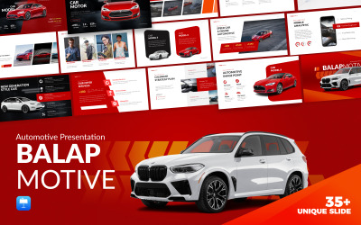 Modello di Keynote automobilistico BalapMotive