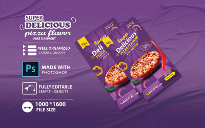 Spicy Delicious Flavour Pizza-Modell