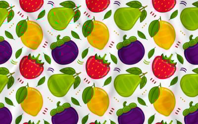 Vector de patrones sin fisuras de frutas #03