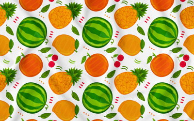 Vetor de padrão sem emenda de frutas # 04