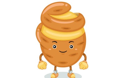 Pommes de terre mascotte caractère Vector Illustration