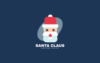 Santa Claus jednoduchý styl loga