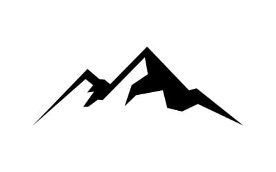 Dağ logosu sembolü dağ vektör işareti V3