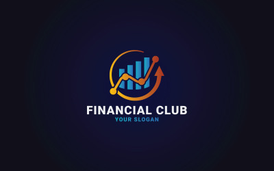 Marketing e logo aziendale finanziario, logo contabile