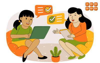Teamarbeit-Vektor-Illustration #16
