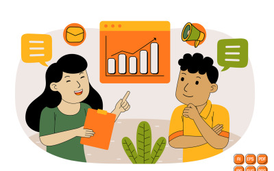 Teamwork Vector Illustration #08