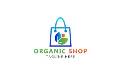 Organic Shop and Fresh Farm Logo Template