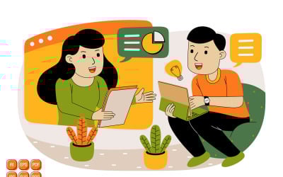 Teamwork Vector Illustration #21