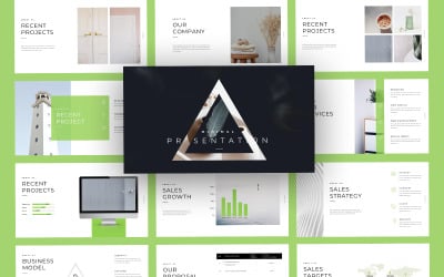 Minimo Minimal Business Modello di diapositive di Google