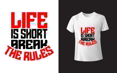 Modern Typography T-shirt SVG Design Template