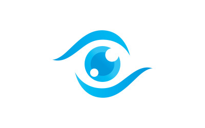 Plantilla de diseño de logotipo creativo para el cuidado de los ojos V4