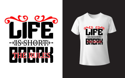 T-shirt di tipografia creativa Modello pronto per la stampa SVG