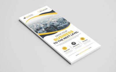 Corporate DL Flyer Template, Business Rack Card Design voor multifunctioneel gebruik