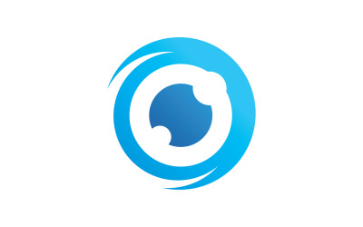 Creatieve oogzorg Logo ontwerpsjabloon V8
