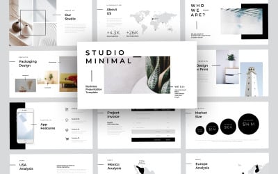 Modèle de présentation d'entreprise Space Studio