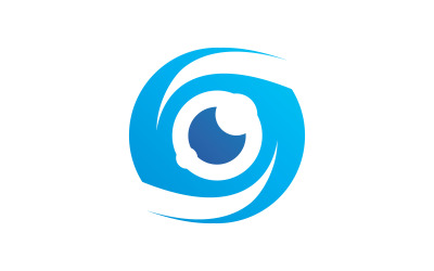 Modello di progettazione del logo per la cura degli occhi creativo V7