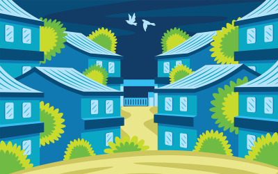 Onroerend goed vectorillustratie