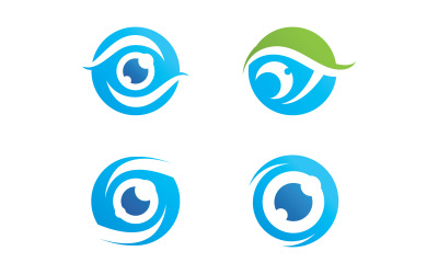 Plantilla de diseño de logotipo creativo para el cuidado de los ojos V10