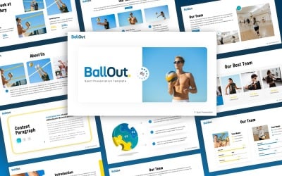 BallOut - Sport multifunctionele PowerPoint-sjabloon